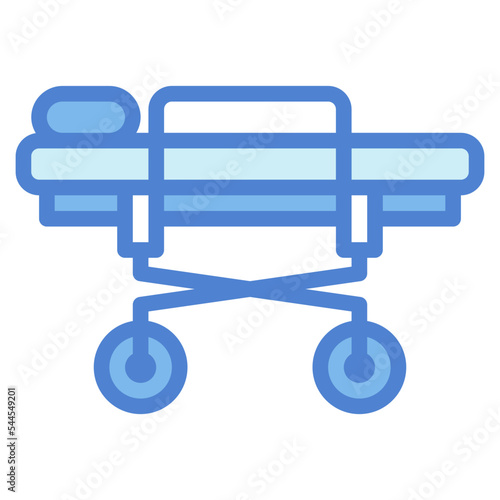 stretcher two tone icon style