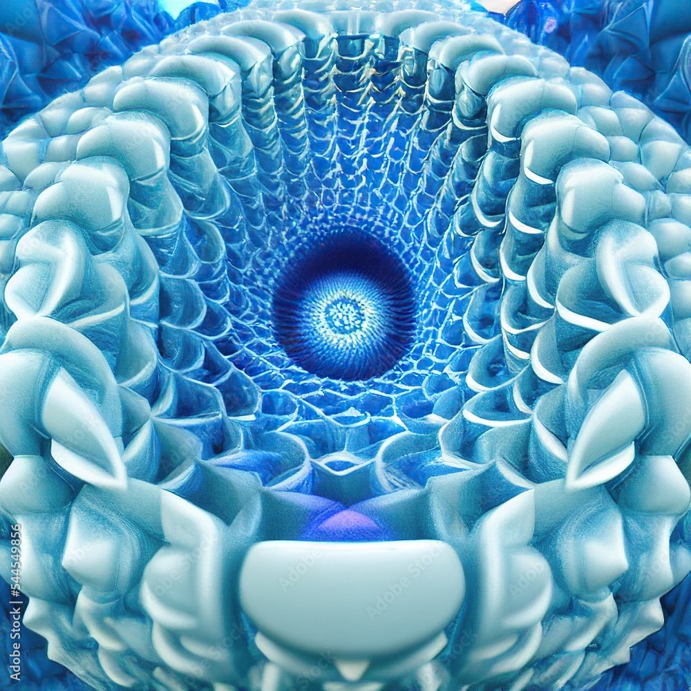 Obraz premium teal complex fractal