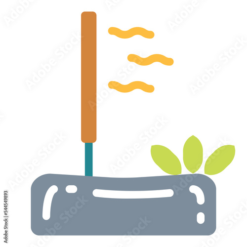 aromatherapy flat icon style