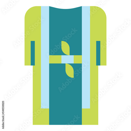 robe flat icon style