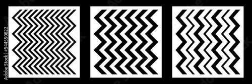 Decorative stencil for plotter and laser cutting. Drawing a picture on various surfaces. Zigzag for decorating walls or floors in the interior.