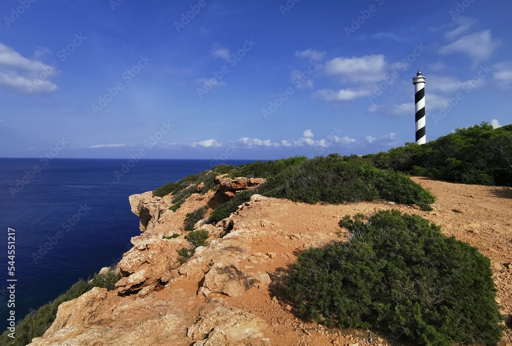 Lighthouse at Portinatx in Ibiza (Spain)