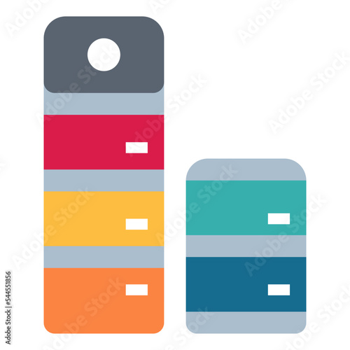 Palette samples flat icon style