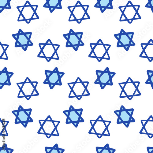 David Star seamless pattern