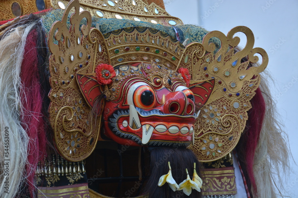 Barong or Lion Mask is one of traditional mask from Bali, Indonesia, for prays or festival