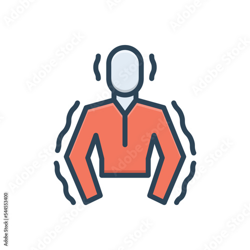 Color illustration icon for trembl