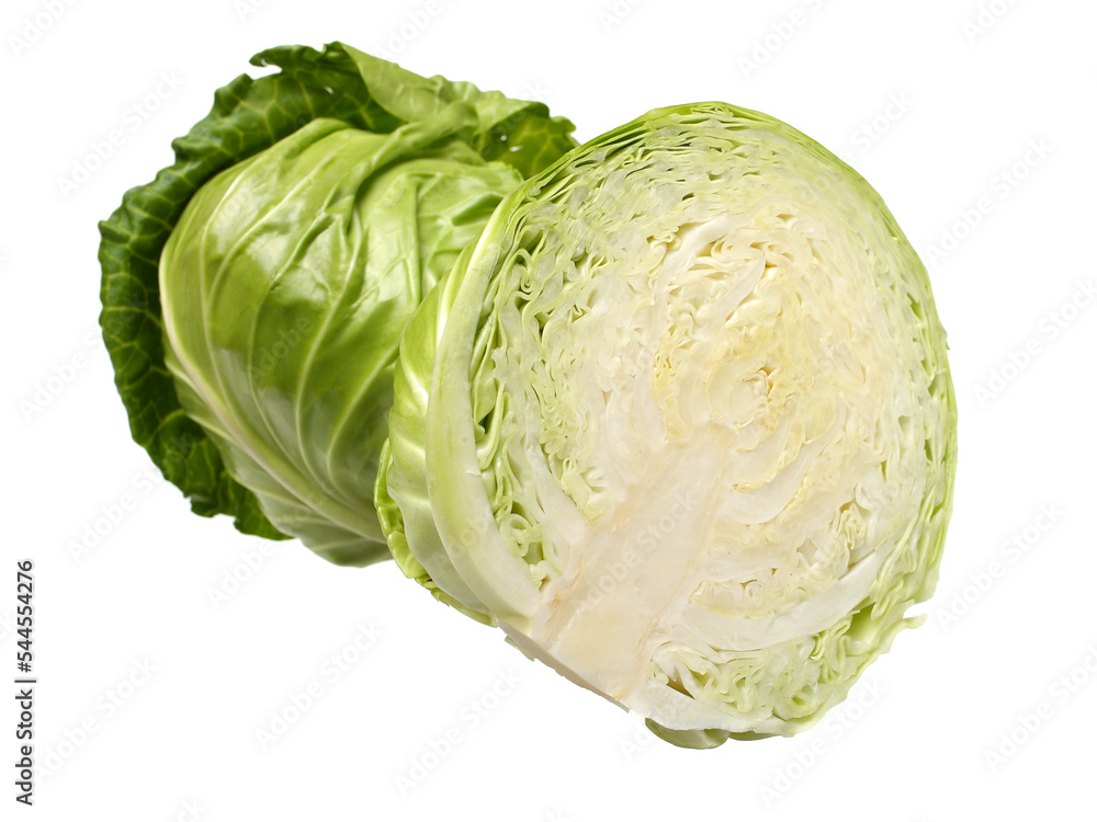 cabbage on a white background cabbage on a white background