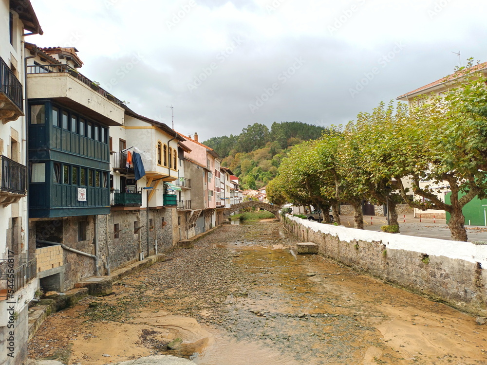 promotional landscapes of Ea, town of Vizcaya, Basque Country, tourist destination,