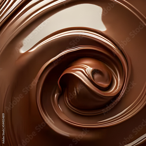 Chocolate swirl. Creamy and delicious. Great for advertising and packaging. 