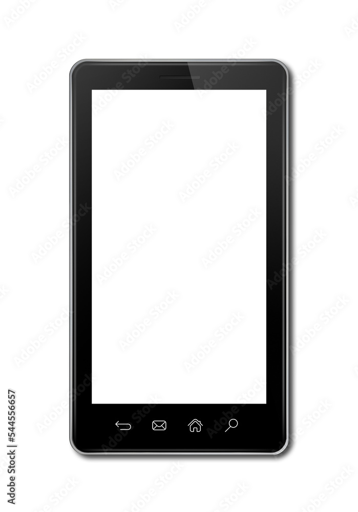 3D mobile phone, pda isolated on white 3D mobile phone, pda isolated on white