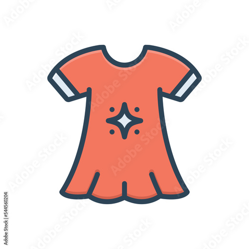 Color illustration icon for nylon 