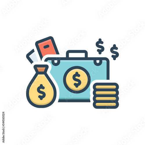 Color illustration icon for a lot