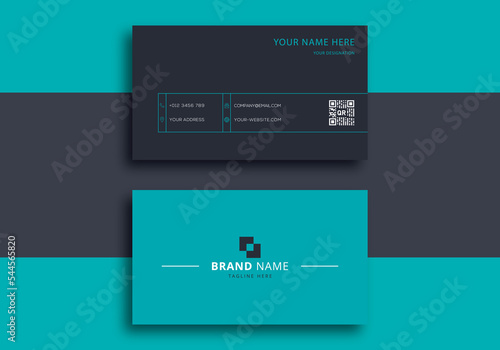Business card design template, Clean professional business card template, visiting card, business card template.