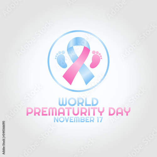 vector graphic of world prematurity day good for world prematurity day celebration. flat design. flyer design.flat illustration.