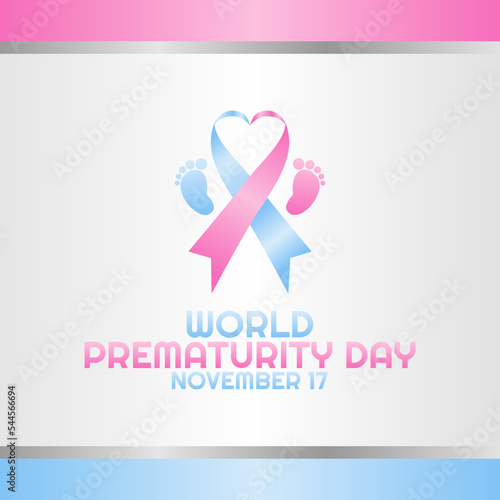 vector graphic of world prematurity day good for world prematurity day celebration. flat design. flyer design.flat illustration.