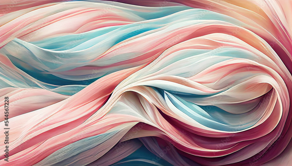 Abstract twirling pastel colors as background wallpaper header - obrazy, fototapety, plakaty 