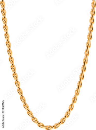 Chain on white background. EPS-10