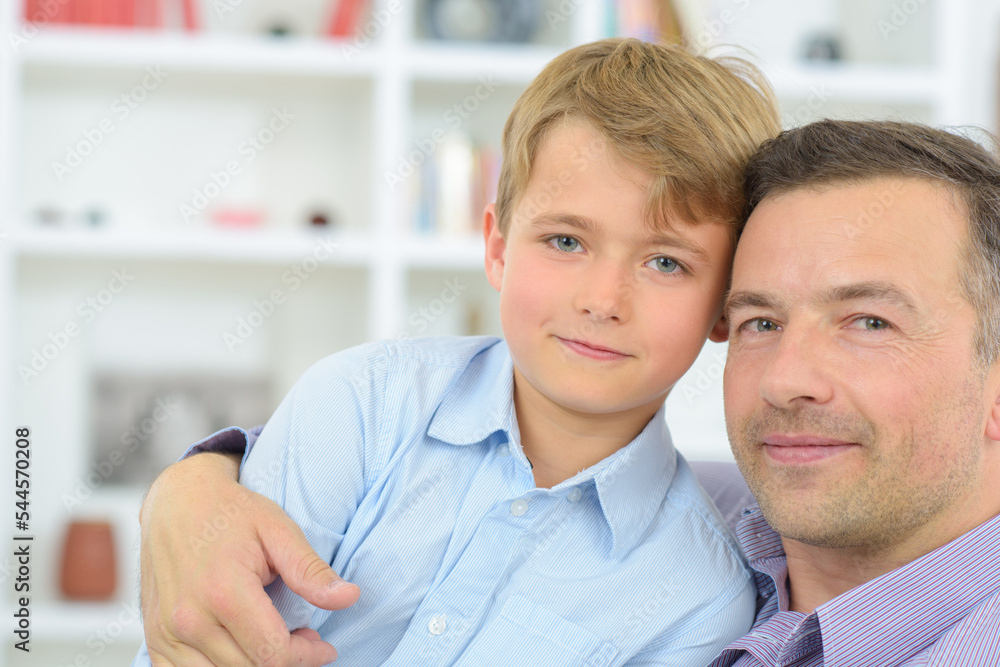 Portrait of father and son Portrait of father and son