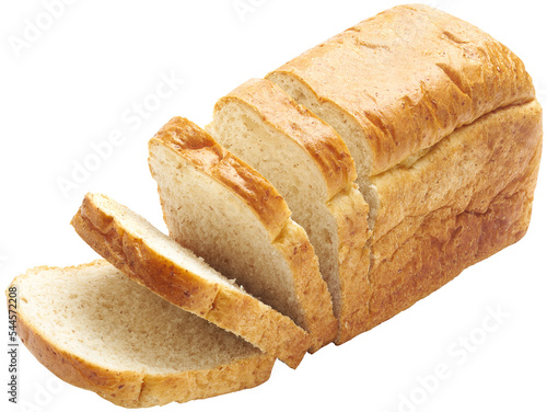 Valokuva Sliced bread isolated