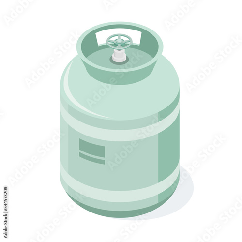 air conditioner maintenance refrigerant gas tank isometric