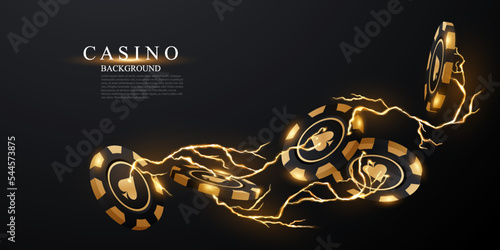 casino chips design casino equipment 3d luxury vector illustration