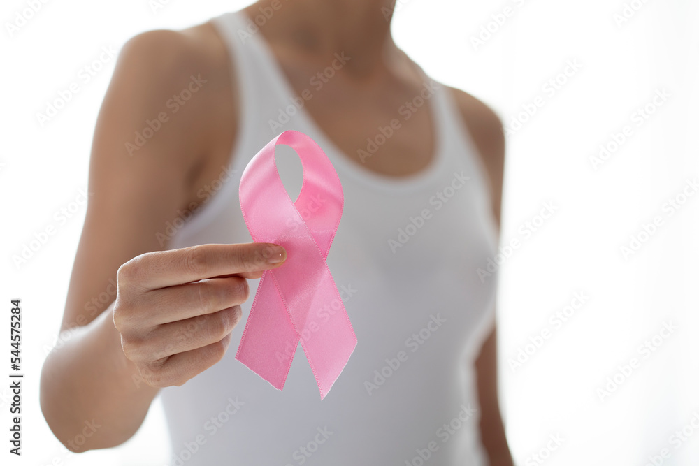 woman breast cancer symbol concept woman breast cancer symbol concept