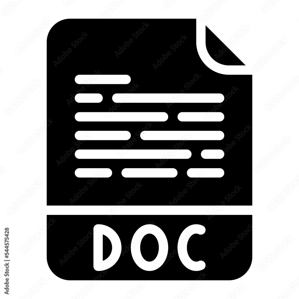 doc file format extension icon doc file format extension icon