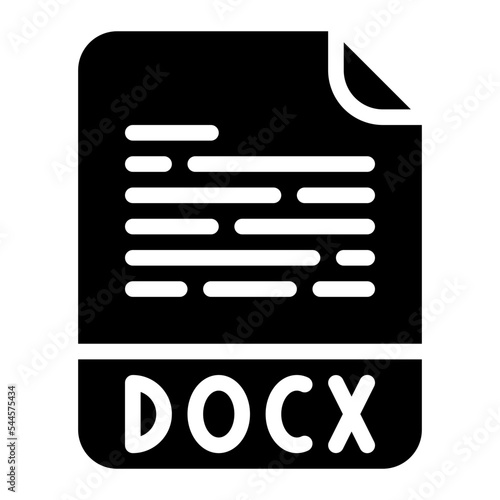 docx file format extension icon