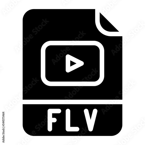 flv file format extension icon