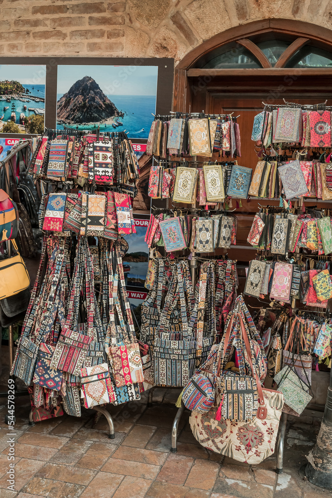 Fototapeta premium Old bazar street in Antalya, Turkey
