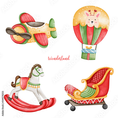 Christmas amusement park element, Christmas circus, Wonderland Christmas