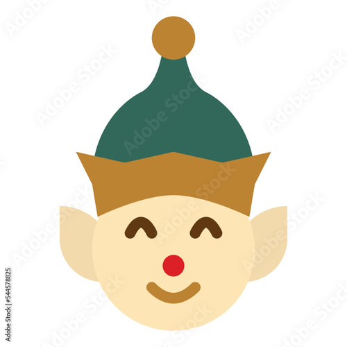 elf christmas celebration winter decoration icon