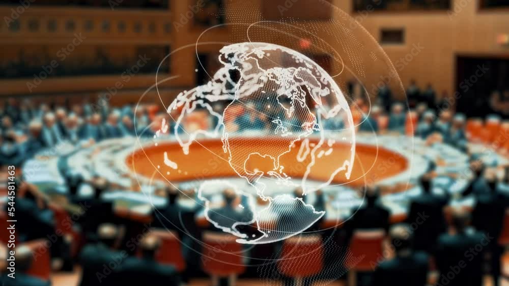 International conference concept. United Nations. Summit.