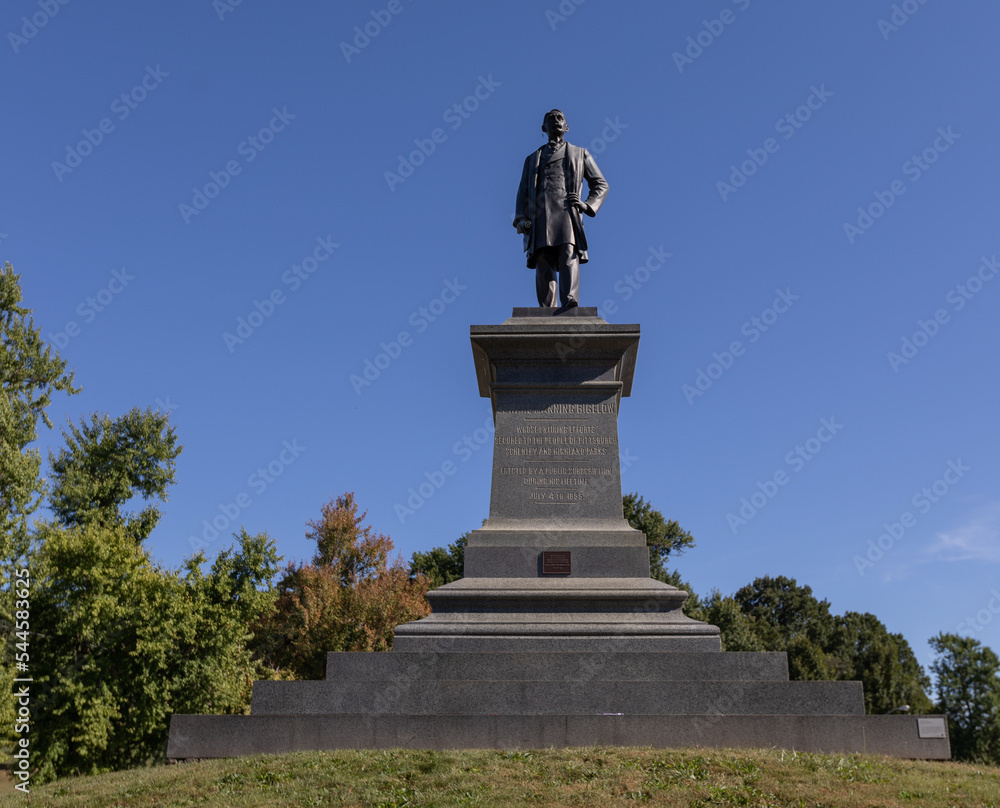 Edward Manning Bigelow monument in Schenley Park, Pittsburgh, Pennsylvania