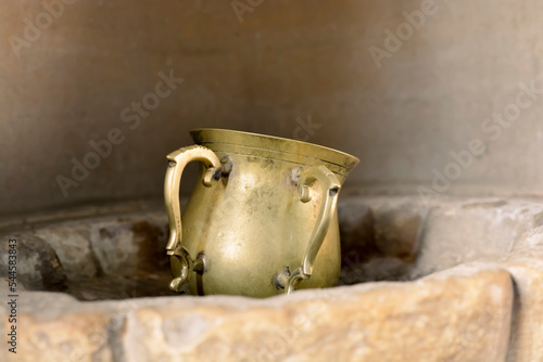Natla, a holy  cup used for ritual washing in Judaism, israel used for Wash your hands to purify yourself in holiness
