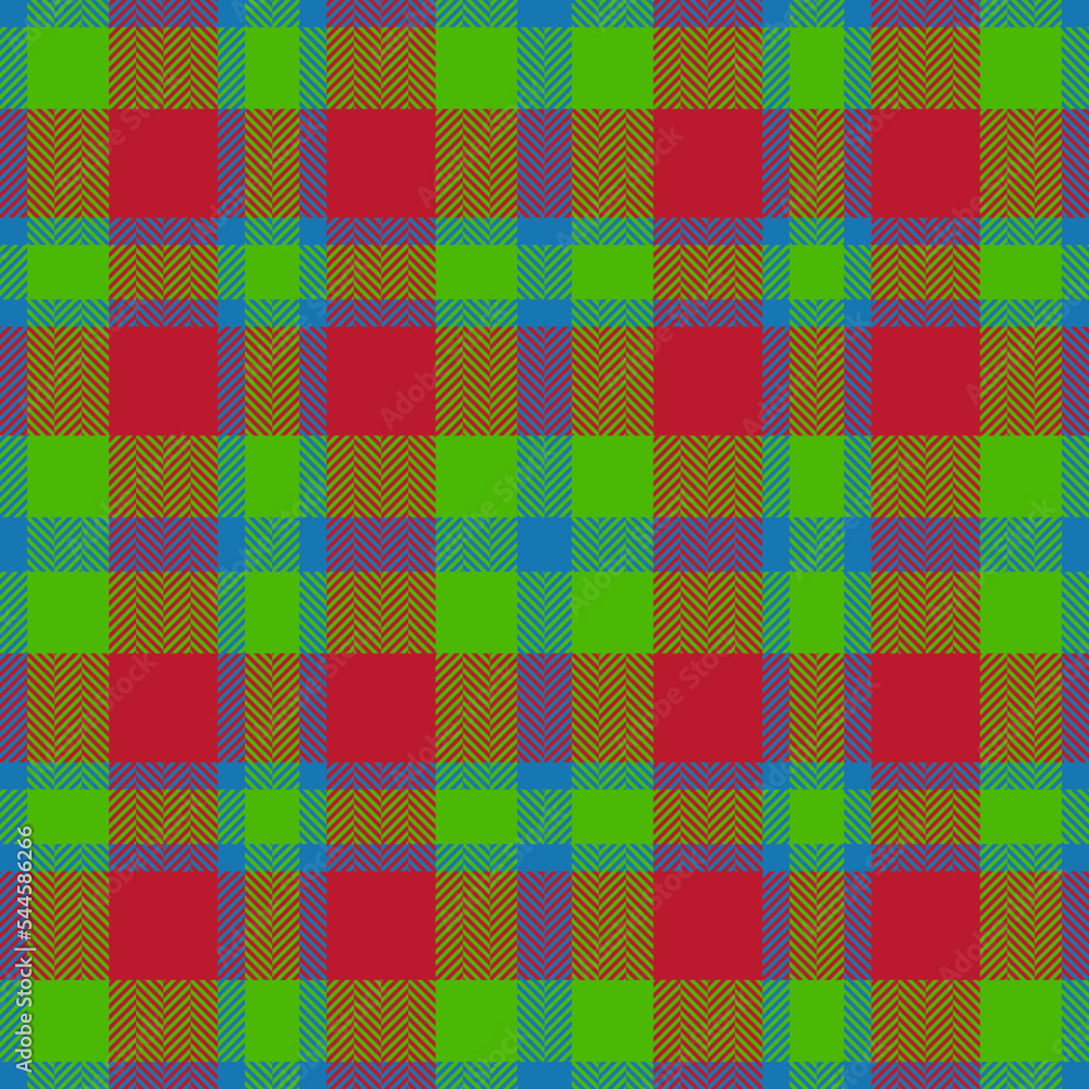 Texture fabric check. Vector textile plaid. Background tartan seamless pattern.