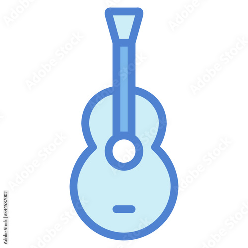 Guitar two tone icon style photo