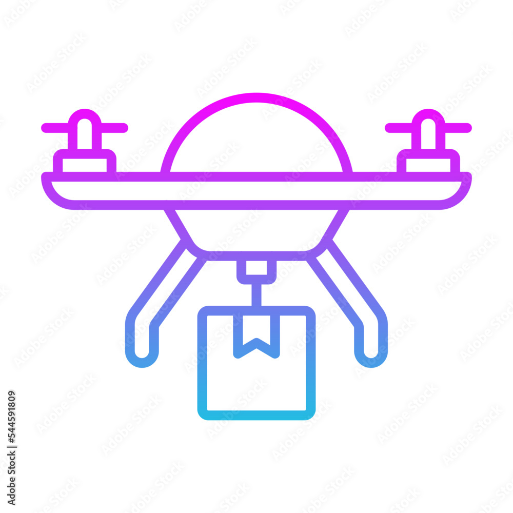 Drone Delivery Icon Drone Delivery Icon