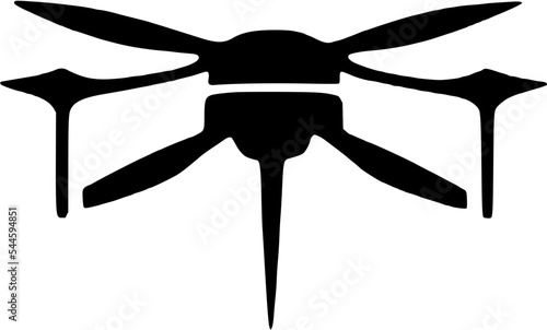 Flying drone professional production logo