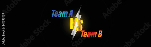 vector illustration for versus vs sign for sports competition championship matches