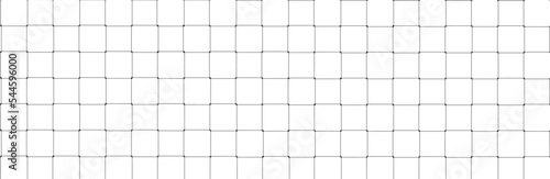 Net texture pattern on white background. Net texture pattern for backdrop and wallpaper. Realistic net pattern with black squares. Geometric background, vector illustration