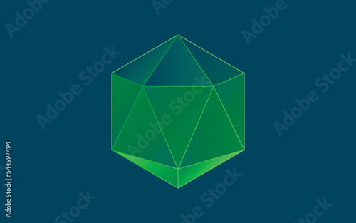 gems gradient shapes brilliant isolated gradient