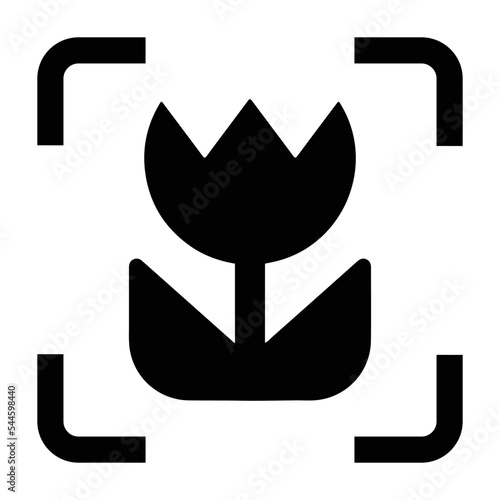 Camera, flower, macro icon