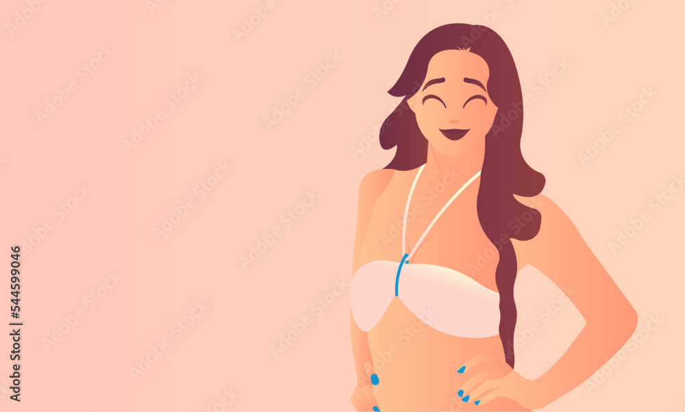Beautiful, sexy young woman in a bikini. Beautiful, sexy young woman in a bikini.
