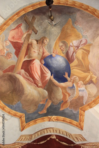 Trinity Ceiling Mural in the Church of Waidegg