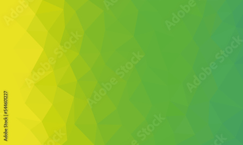 Green-yellow low-poly background mosaic pattern