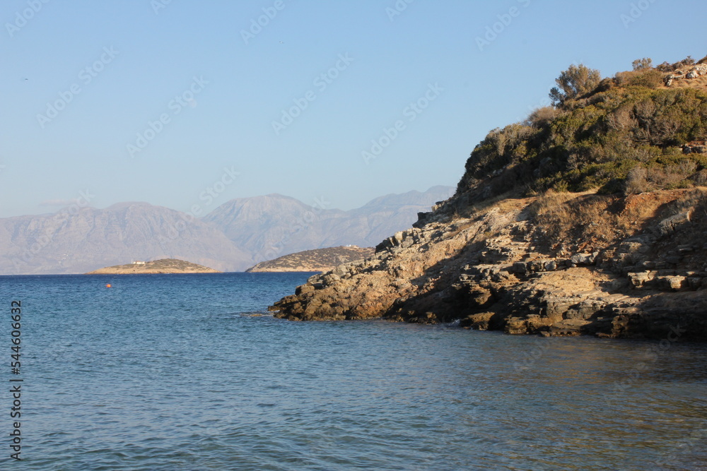 View of the sea coast of the island of Cyprus in Greece View of the sea coast of the island of Cyprus in Greece