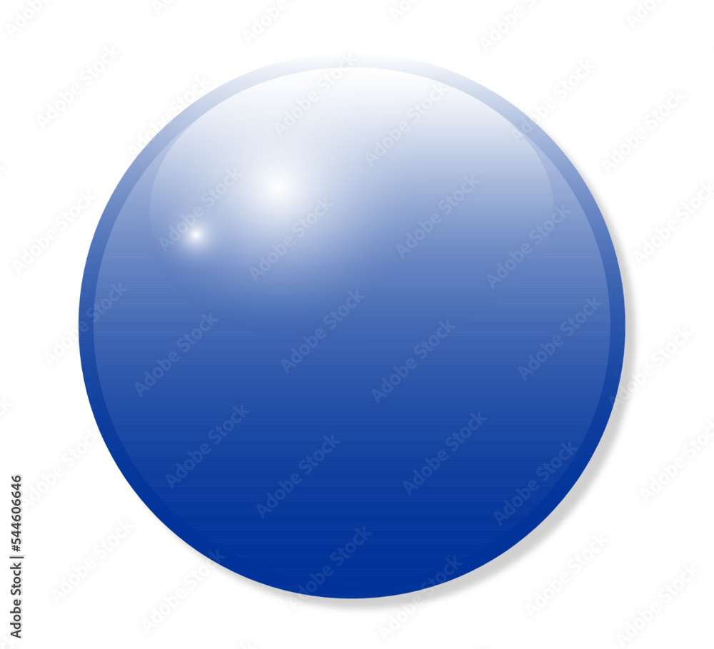 blue glass ball