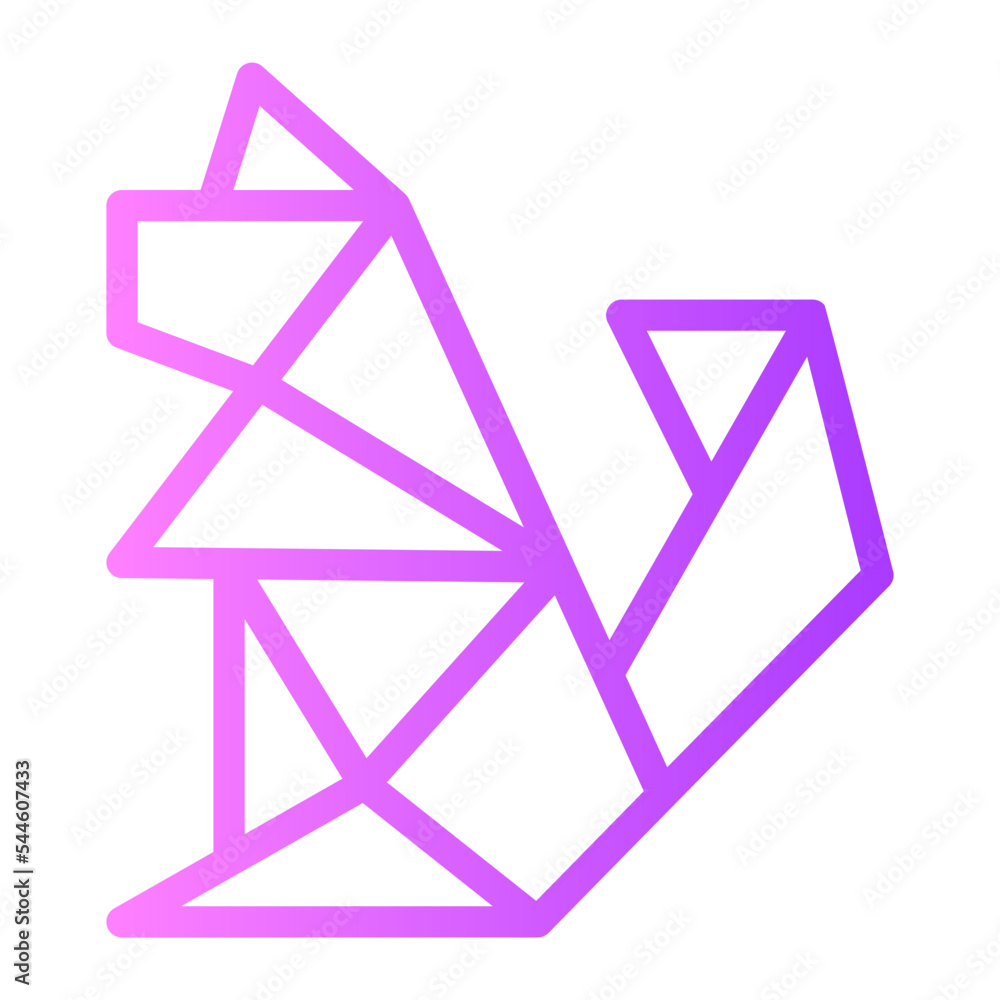 squirrel gradient icon squirrel gradient icon