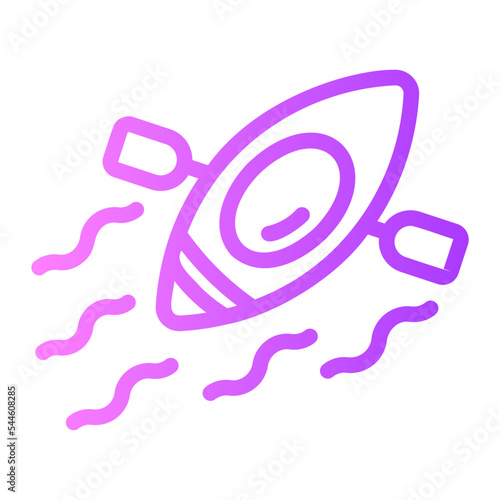 kayak gradient icon